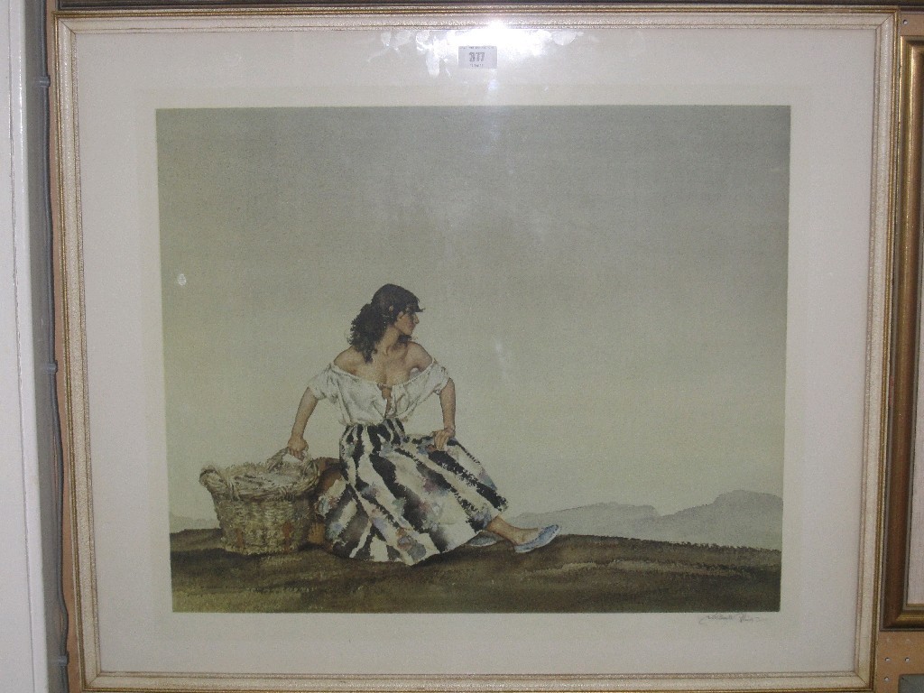 Appraisal: After SIR WILLIAM RUSSELL FLINT Limited Edition reproduction 'Grisella' signed