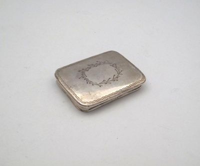 Appraisal: An th century Norwegian silver snuff box Oslo probably maker's