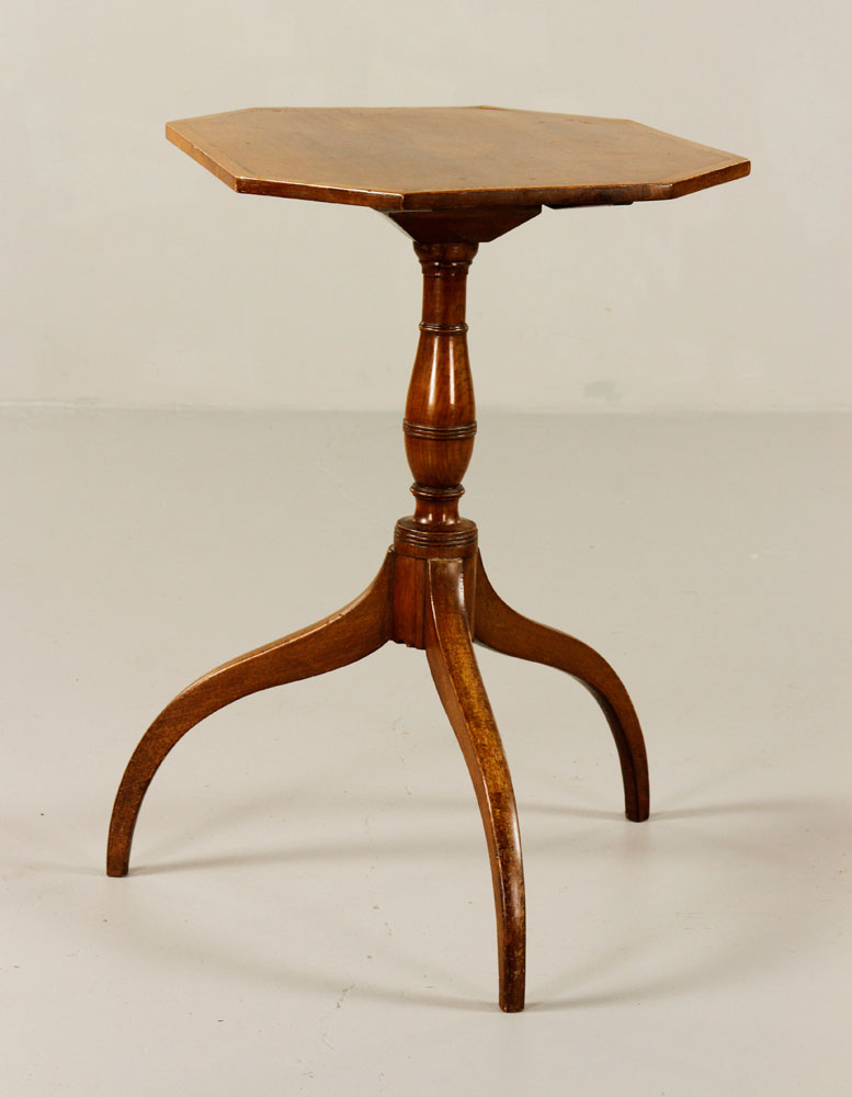 Appraisal: - Tilt Top Candle stand Circa Hepplewhite North Shore MA