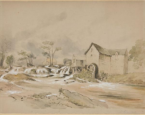 Appraisal: NICOLAS JOSEPH KELLIN FRENCH - LANDSCAPE Graphite and watercolor on