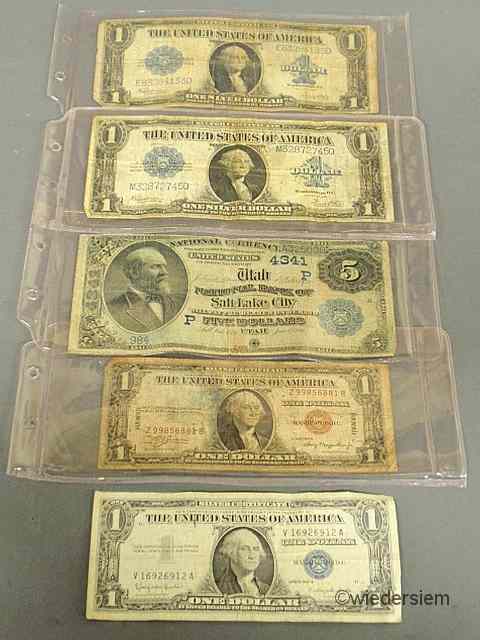 Appraisal: Group of U S currency- Salt Lake City