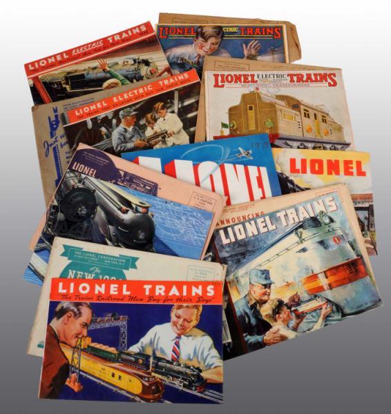 Appraisal: Lot of Lionel Train Catalogs Description Pre and post-war Includes