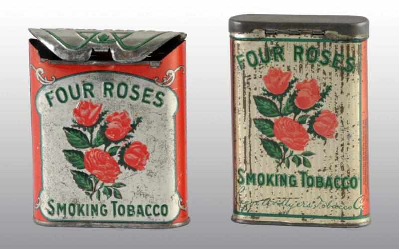 Appraisal: Lot of Four Roses Pocket Tobacco Tins Condition Very Good