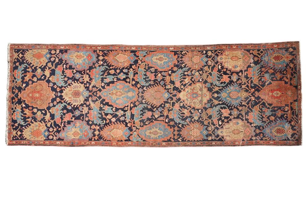 Appraisal: ANTIQUE MALAYER PERSIAN CARPETAntique Malayer Persian carpet single wefted and