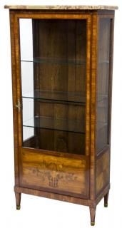 Appraisal: FRENCH LOUIS XVI STYLE VITRINE French Louis XVI style vitrine