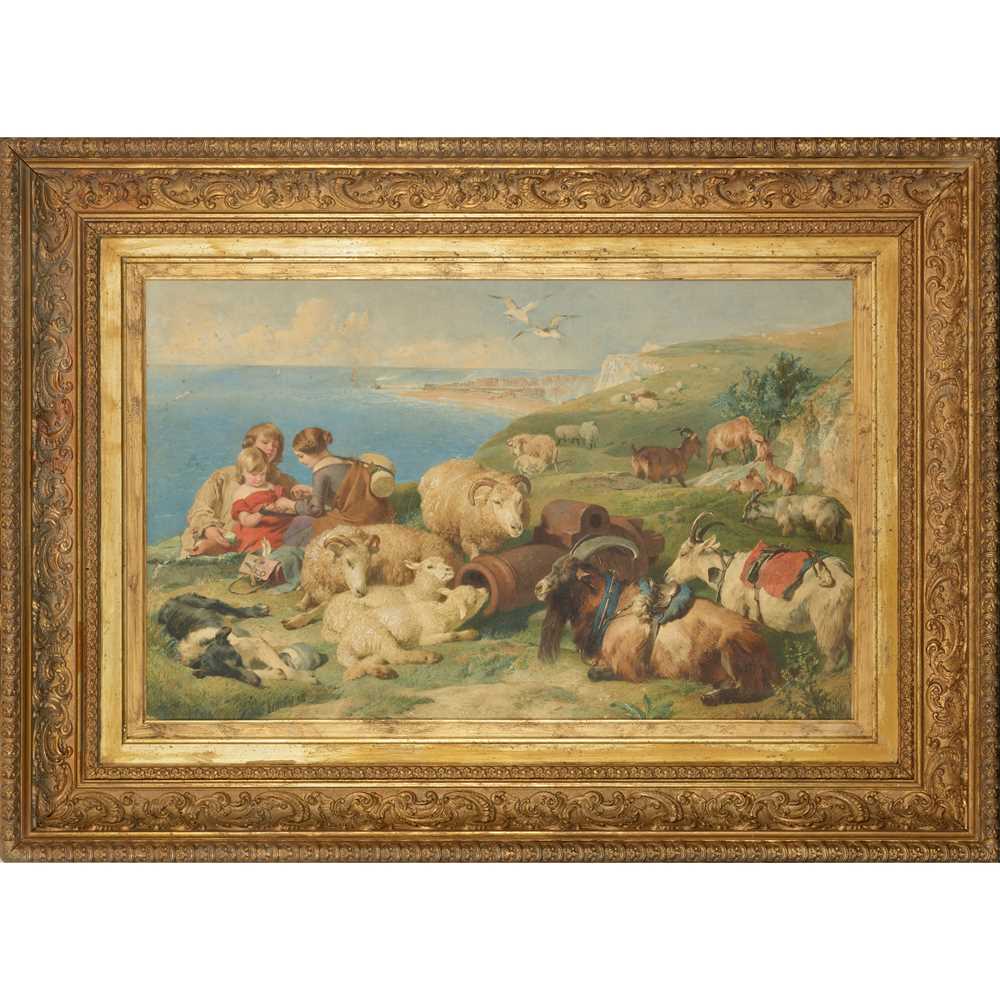 Appraisal: AFTER EDWIN LANDSEER A TIME FOR PEACE Chromolithograph heightened with