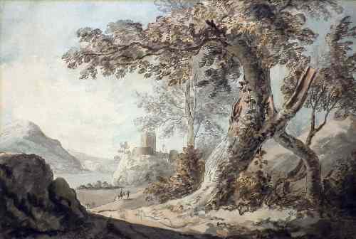 Appraisal: Circle of Paul Sandby - - Watercolour - Wooded landscape