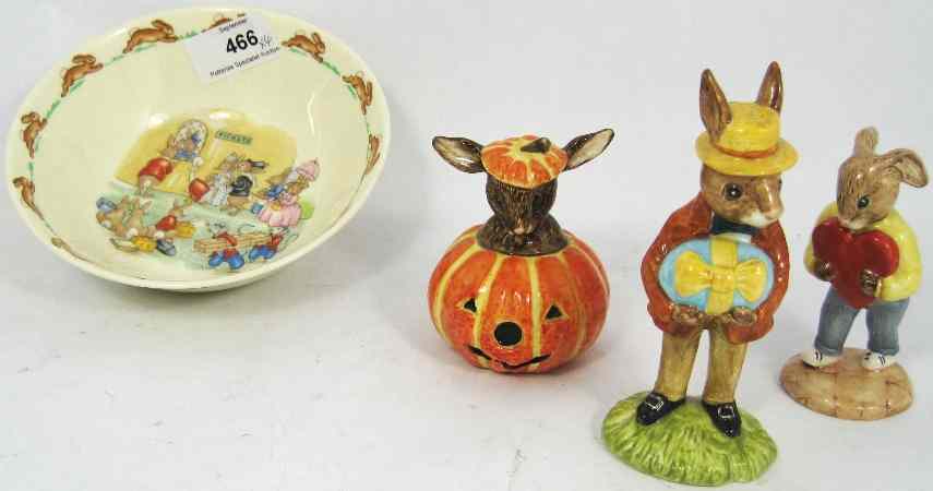 Appraisal: Royal Doulton Bunnykins Figures Mr Bunnykins At the Easter Parade