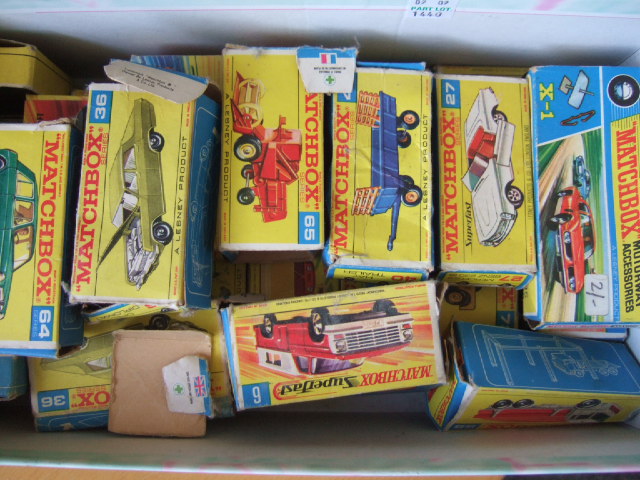 Appraisal: A quantity of Matchbox Superfast die-cast vehicles all boxed and