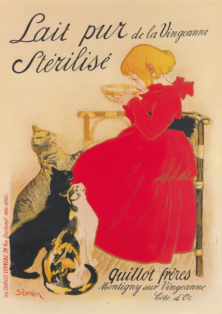 Appraisal: TH OPHILE-ALEXANDRE STEINLEN - LAIT PUR ST RILIS x inches