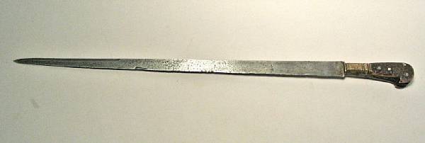 Appraisal: A continental hunting swordlate th early th century Straight inch