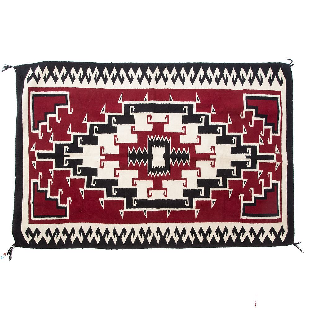 Appraisal: Navajo Ganado Red Rug only red areas are dyed x