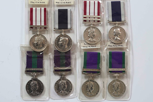 Appraisal: TWO GENERAL SERVICE MEDALS awarded to Marine Read RM and