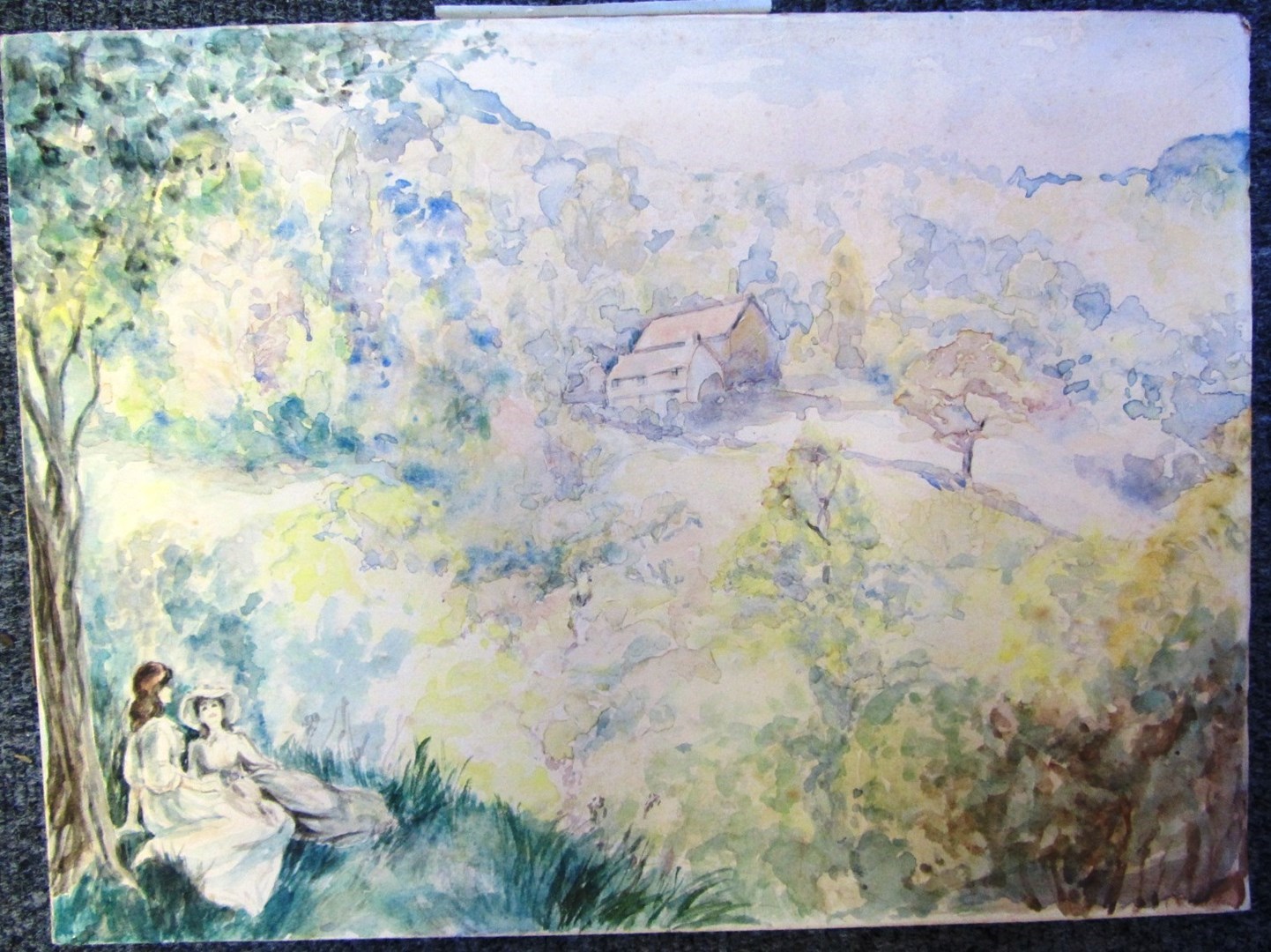 Appraisal: Attributed to Charles Edward Conder - Summer Idyll watercolour unframed