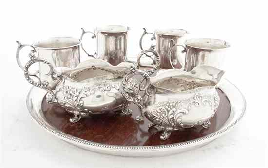 Appraisal: A Set of Four American Sterling Silver Punch Cups Manchester