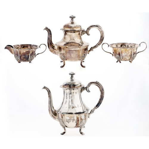 Appraisal: A Norwegian silver tea and coffee service th c coffee