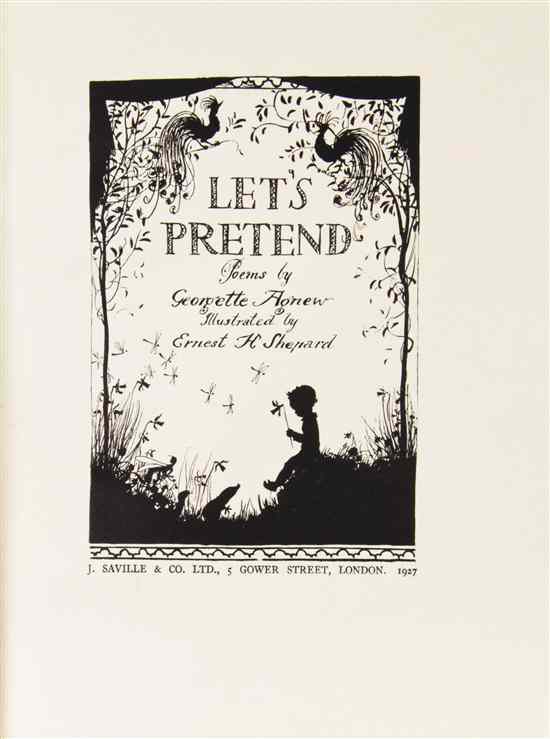 Appraisal: CHILDREN'S SHEPHARD ERNEST H illus Let's Pretend By Georgette Agnew