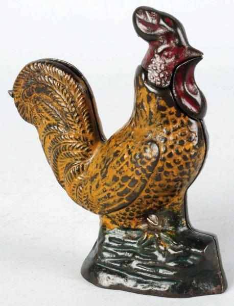 Appraisal: Cast Iron Rooster Mechanical Bank Manufactured by Kyser Rex Working