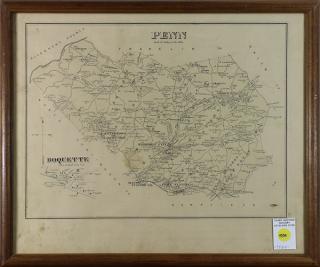 Appraisal: Vintage Map Penn Boquette from Westmoreland County Atlas Copper engraved