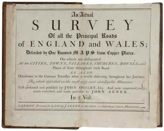 Appraisal: Ogilby John An Actual Survey of all the Prinicpal Roads