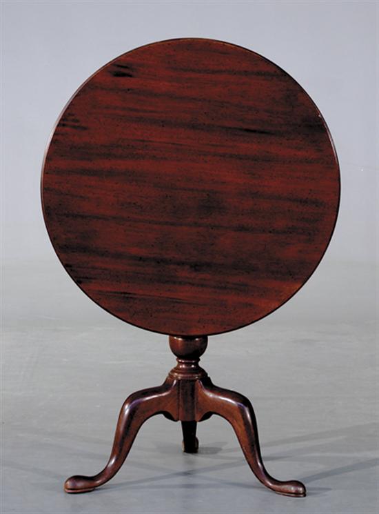 Appraisal: Chippendale style mahogany tea table Hickory Chair Co th centurycircular