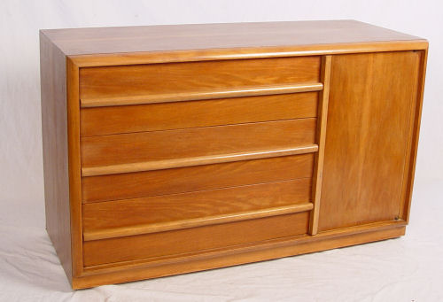 Appraisal: ROBSJOHN - GIBBINGS CHEST for WIDDICOMB Three drawers beside single