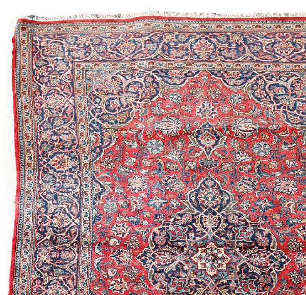 Appraisal: A Kashan rug size approximately ft in x ft