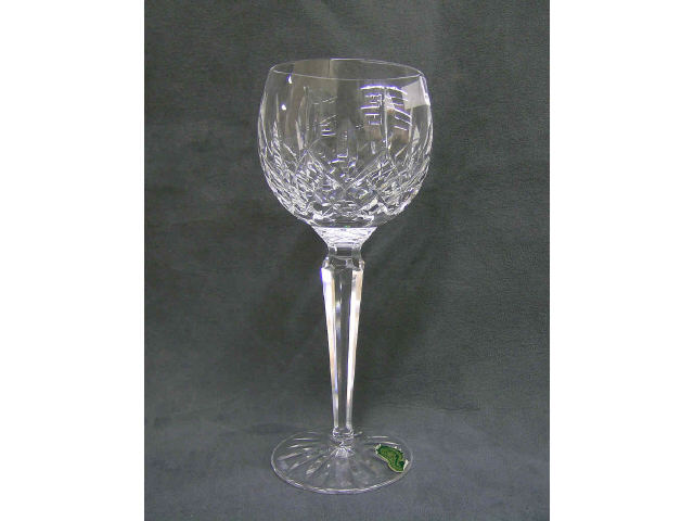 Appraisal: Set of six Waterford Crystal Lismore Rhine wine hocks