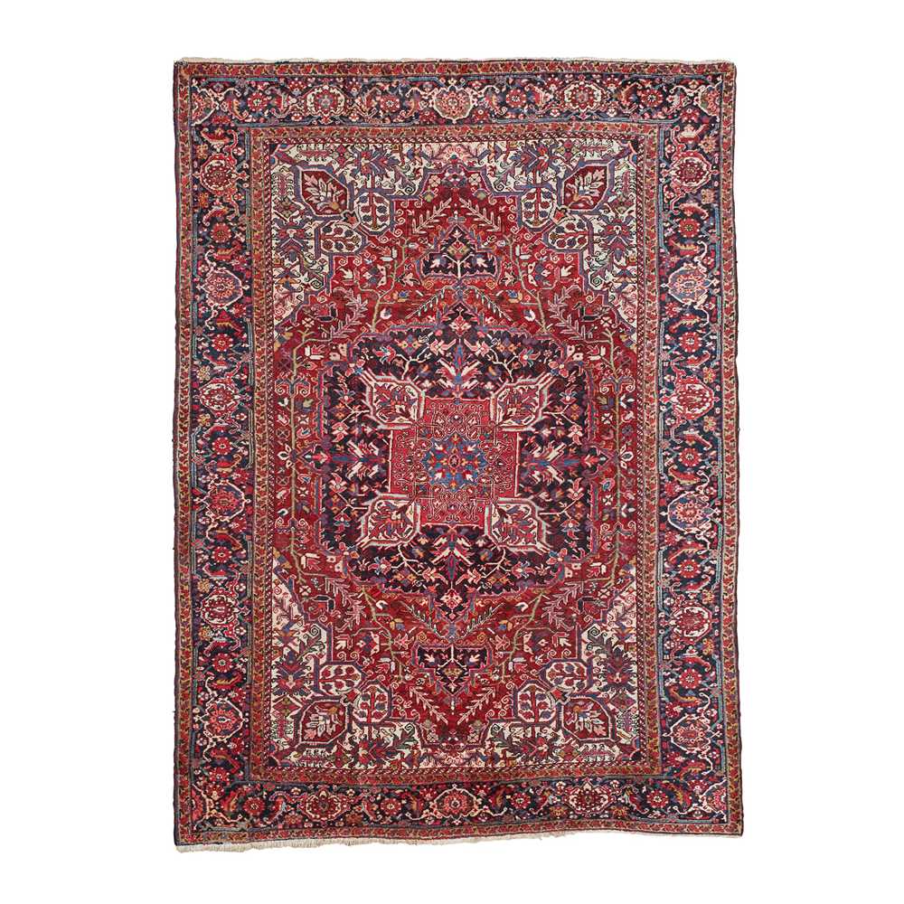 Appraisal: HERIZ CARPET NORTHWEST PERSIA MID LATE TH CENTURY the red