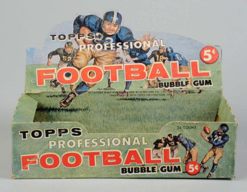 Appraisal: 's Topps Football Cards Box - Empty This box held