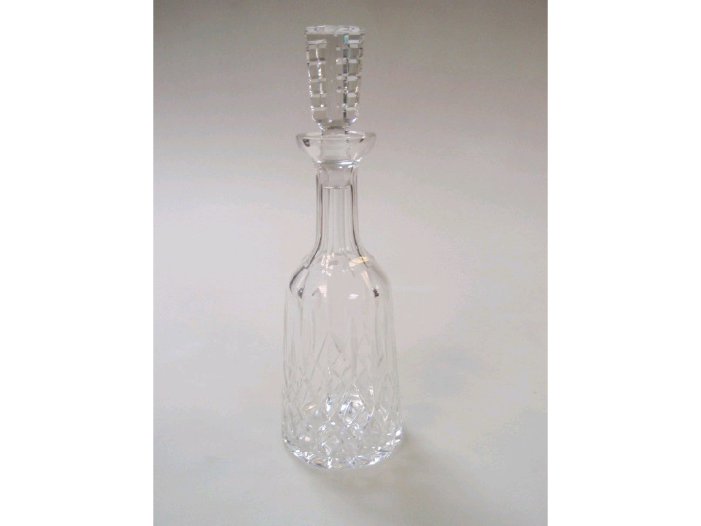 Appraisal: A Waterford crystal mallet decanter and stopper