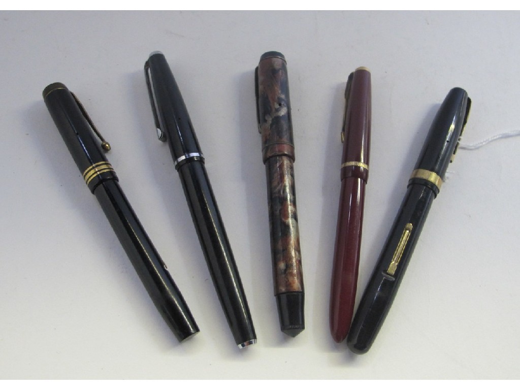 Appraisal: Lot comprising five fountain pens - Conway Stewart no Watermans