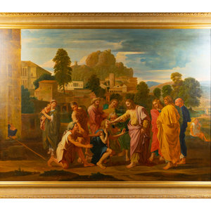 Appraisal: After Nicholas Poussin th th Century The Blind of Jericho