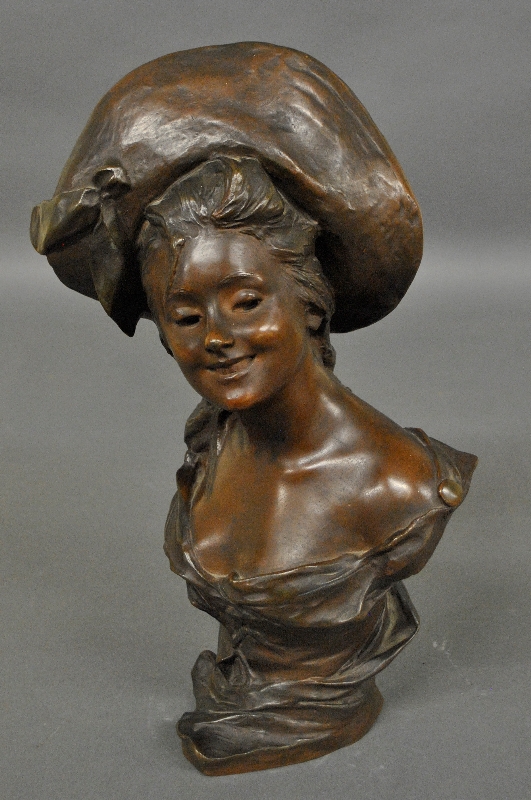 Appraisal: - Straeten Georges van der Belgium - bronze bust of