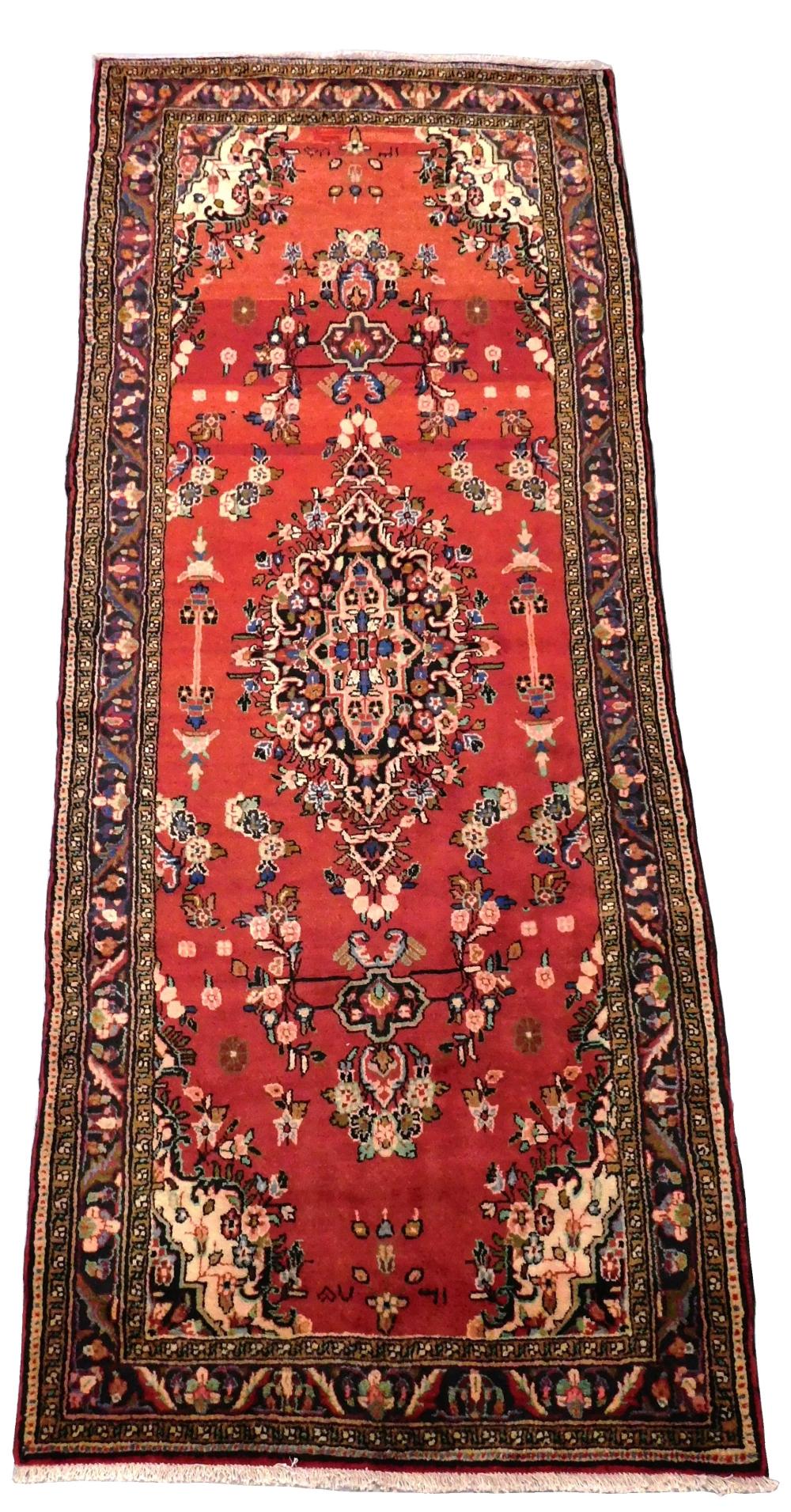 Appraisal: RUG Persian ' x ' wool on cotton Arabic date