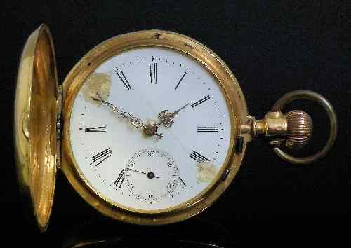 Appraisal: A late th Century Swiss gentleman's k gold full hunting