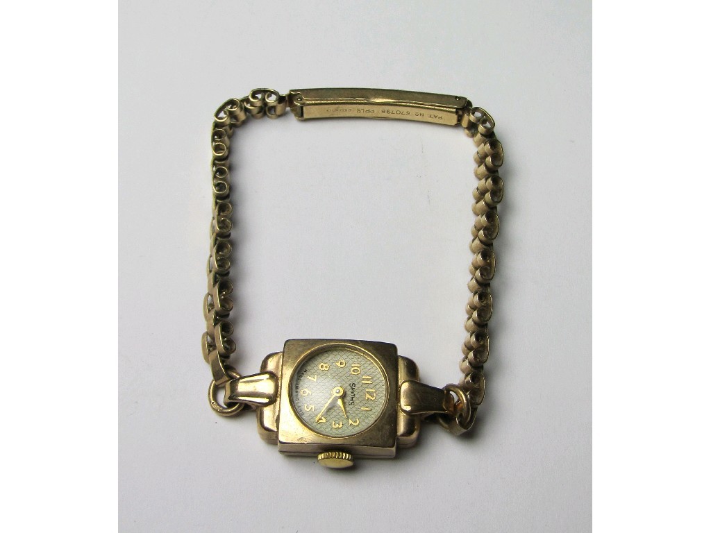 Appraisal: Ladies ct gold Smith wrist watch with ct gold bracelet