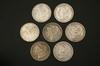 Appraisal: COINS - Seven piece lot of Morgan silver dollars S