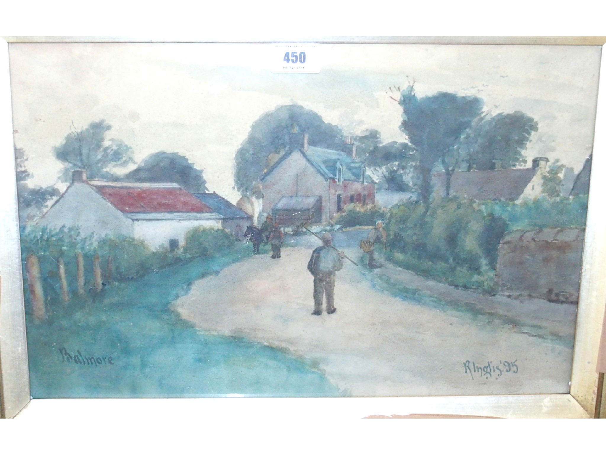 Appraisal: R INGLIS Balmore signed inscribed with titled and dated watercolour