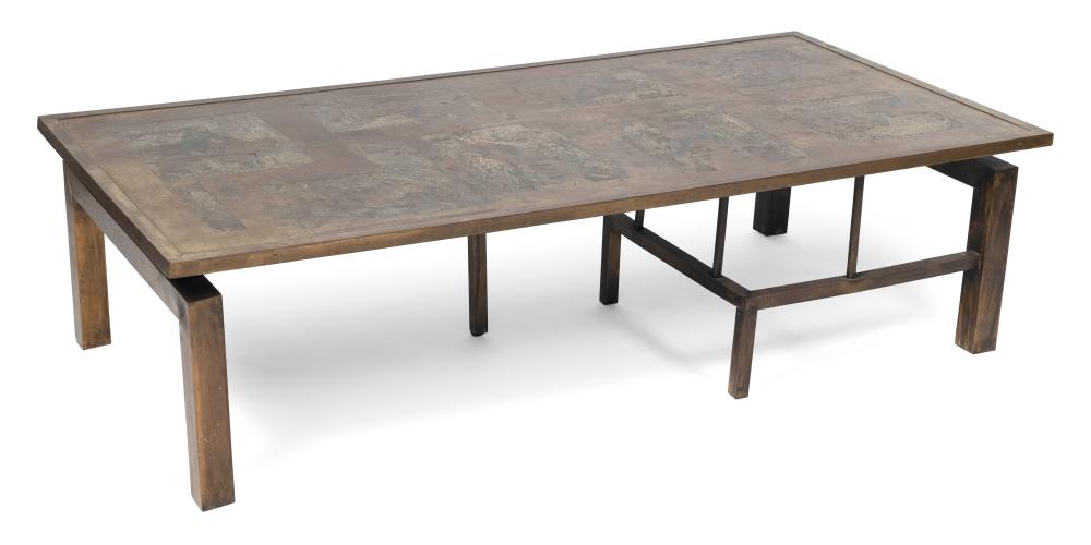 Appraisal: PHILIP KELVIN LAVERNE MEDICI COFFEE TABLE S HEIGHT LENGTH WIDTH