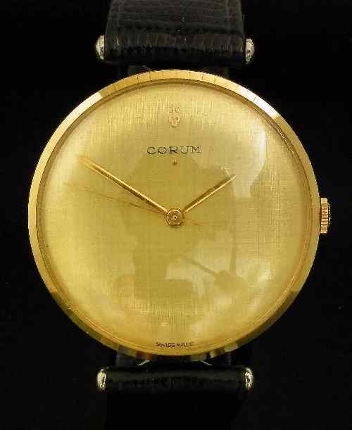 Appraisal: A s gentleman's Corum ''Golden Point'' wristwatch in stainless steel