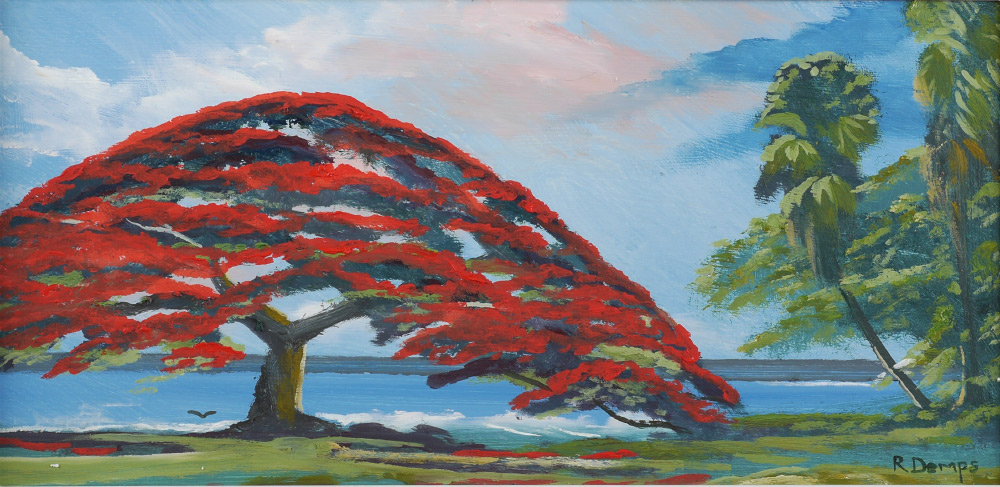 Appraisal: DEMPS Rodney American th Century Florida Highwaymen Royal Poinciana at