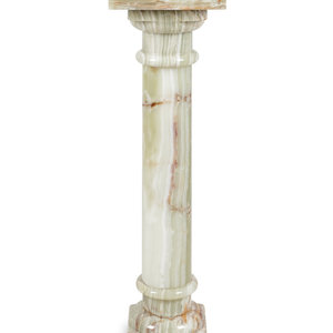 Appraisal: An Onyx Pedestal th Century Height x width of top