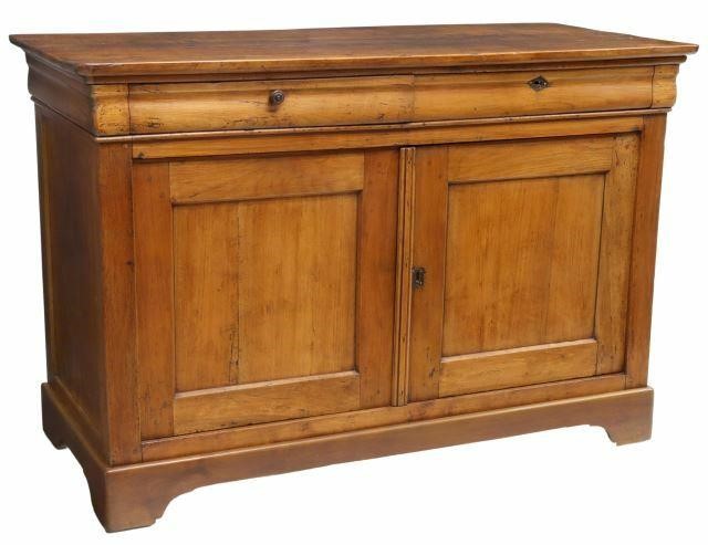 Appraisal: French Louis Philippe period fruitwood sideboard mid th c having