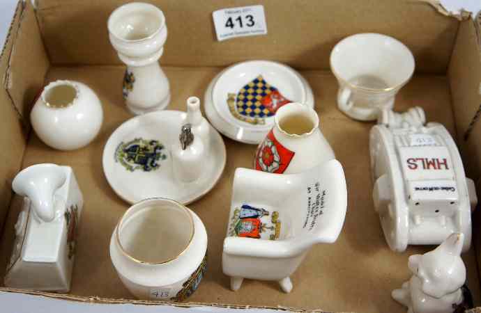 Appraisal: A collection of crested china to include Carltonware the British