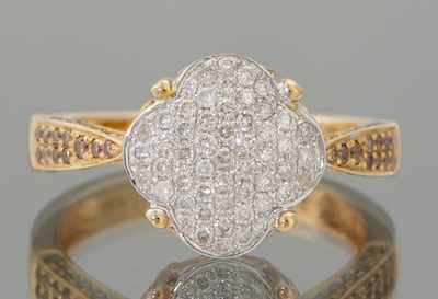 Appraisal: A Ladies' Diamond Ring k yellow gold ring with a