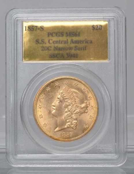 Appraisal: S Double Eagle Liberty PCGS MS Description Nice coin S