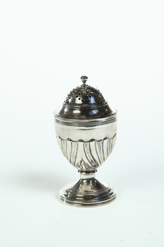 Appraisal: SMALL SILVER CASTOR Hallmarked for London maker's mark is possibly