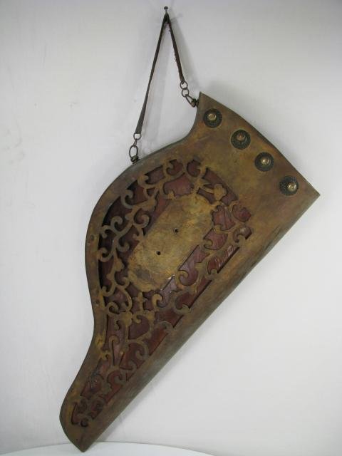 Appraisal: Leather case with metal mounts Measures long by wide Approx