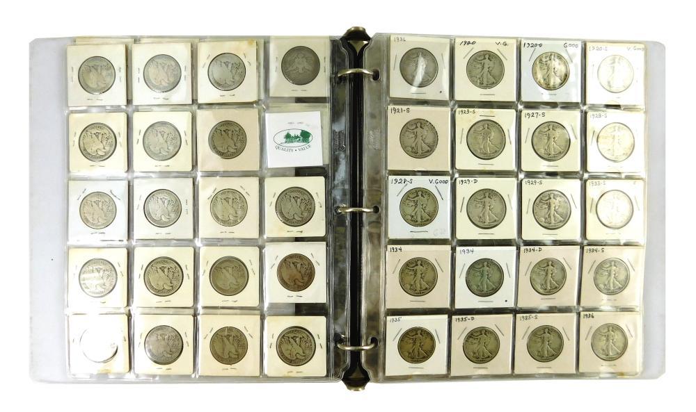 Appraisal: COINS Half Dollar Binder lot includes a complete set of